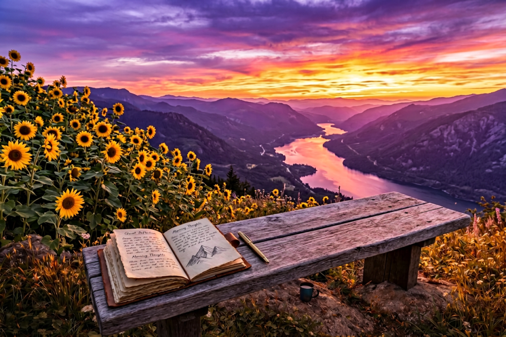 sunrise over the mountains Becoming